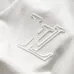 Louis Vuitton T-Shirts 3D Letter Monogram Embroidered Cotton Black/White/Red #A48640