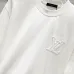 Louis Vuitton T-Shirts 3D Letter Monogram Embroidered Cotton Black/White/Red #A48640