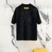 Louis Vuitton T-Shirts 3D Letter Monogram Embroidered Cotton Black/White/Red #A48640