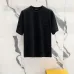 Louis Vuitton T-Shirts 3D Letter Monogram Embroidered Cotton Black/White/Red #A48640
