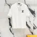 Louis Vuitton T-Shirts Printed Short Sleeve Black/White #A48639