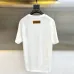 Louis Vuitton T-Shirts Retro Paris Logo Print Luxury Cotton Black/White  #A54211