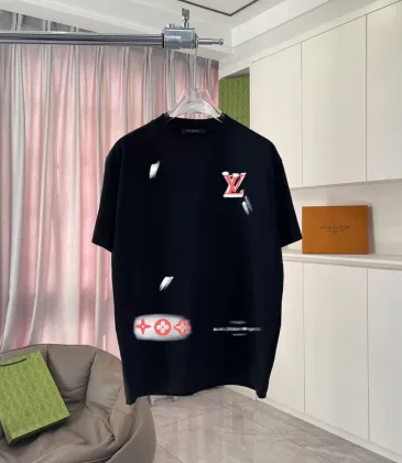 Louis Vuitton T-Shirts for AAAA Louis Vuitton T-Shirts  Black/Purple/Grey/Green #A54173