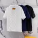 Louis Vuitton T-Shirts for AAAA Louis Vuitton T-Shirts Black/White/Blue #A46758