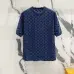 Louis Vuitton T-Shirts for AAAA Louis Vuitton T-Shirts Black/White/Blue #A46758