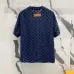 Louis Vuitton T-Shirts for AAAA Louis Vuitton T-Shirts Black/White/Blue #A46758