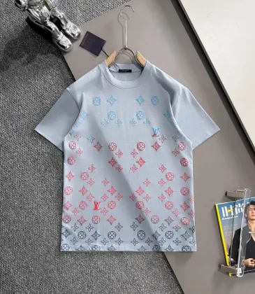 Louis Vuitton T-Shirts for AAAA Louis Vuitton T-Shirts Black/White/Grey #A53796