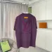 Louis Vuitton T-Shirts for AAAA Louis Vuitton T-Shirts Black/White/Purple #A53336
