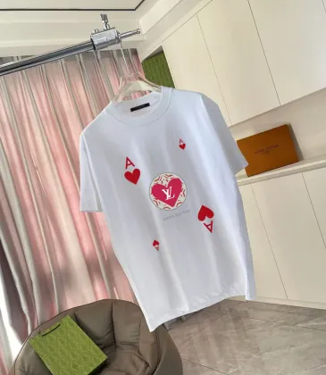 Louis Vuitton T-Shirts for AAAA Louis Vuitton T-Shirts Queen of Hearts Card 4 colors #A54169