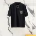 Louis Vuitton T-Shirts for AAAA Louis Vuitton T-Shirts Weight:320g Black/White #A53037