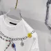 Louis Vuitton T-Shirts for AAAA Louis Vuitton T-Shirts embroidery Black/White #A46744