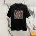 Louis Vuitton T-Shirts for AAAA Louis Vuitton T-Shirts embroidery Black/White #A46748