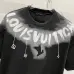 Louis Vuitton T-Shirts for AAAA Louis Vuitton T-Shirts embroidery Black/White #A46753