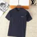 Louis Vuitton T-Shirts for Men Crew Neck Black/White/Blue/Khaki/ #A46441