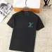 Louis Vuitton T-Shirts for Men Crew Neck Black/White/Blue/Khaki/ #A46441