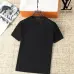 Louis Vuitton T-Shirts for Men Crew Neck Black/White/Blue/Khaki/ #A46441