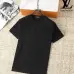 Louis Vuitton T-Shirts for Men Crew Neck Black/White/Grey Printing #A46430