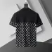 Louis Vuitton T-Shirts for Men' Polo Shirts printed Black/White #A46564