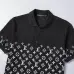 Louis Vuitton T-Shirts for Men' Polo Shirts printed Black/White #A46564