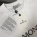 Moncler  Black/White Flocked Logo Cotton T-shirt #A53941