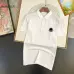 Moncler T-shirts Polo for men Black/White #A46646