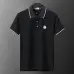 Moncler T-shirts Polo for men Buttons Black/White #A46649