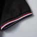 Moncler T-shirts Polo for men Buttons Black/White #A46649