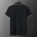 Moncler T-shirts Polo for men Buttons Black/White #A46649