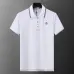 Moncler T-shirts Polo for men Buttons Black/White #A46649