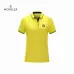 Moncler T-shirts Polo for men Solid Color Black/White/Yellow/Blue/Red/Grey #A46647