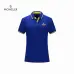 Moncler T-shirts Polo for men Solid Color Black/White/Yellow/Blue/Red/Grey #A46647
