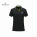 Moncler T-shirts Polo for men Solid Color Black/White/Yellow/Blue/Red/Grey #A46647