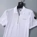 Moncler T-shirts Polo for men zipper Black/White #A46648