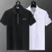 Moncler T-shirts Polo for men zipper Black/White #A46648