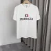 Moncler T-shirts for men  Big Logo Cotton Black/White #A48649