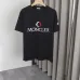 Moncler T-shirts for men  Big Logo Cotton Black/White #A48649