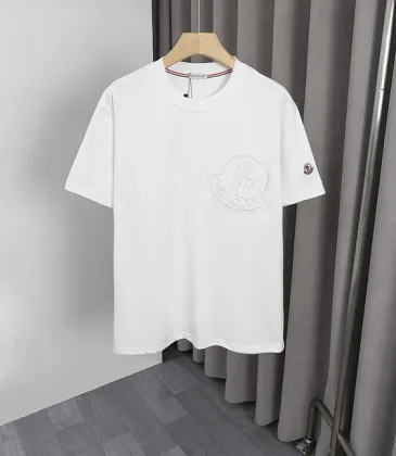 Moncler T-shirts for men Black/White #A52633