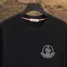Moncler T-shirts for men Black/White Weight 300g 100% cotton #A53011