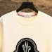Moncler T-shirts for men Black/White Weight 300g 100% cotton #A53014