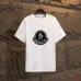Moncler T-shirts for men Black/White Weight 300g 100% cotton #A53014