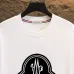 Moncler T-shirts for men Black/White Weight 300g 100% cotton #A53014