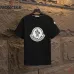 Moncler T-shirts for men Black/White Weight 300g 100% cotton #A53014