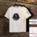 Moncler T-shirts for men Black/White Weight 300g 100% cotton #A53014