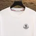 Moncler T-shirts for men Black/White Weight 300g 100% cotton #A53016