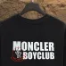 Moncler T-shirts for men Black/White Weight 300g 100% cotton #A53016