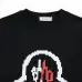 Moncler T-shirts for men Black/White/Green #A47259