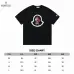 Moncler T-shirts for men Black/White/Green #A47259