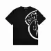 Moncler T-shirts for men Black/White/Orange #A47265
