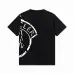 Moncler T-shirts for men Black/White/Orange #A47265