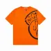 Moncler T-shirts for men Black/White/Orange #A47265
